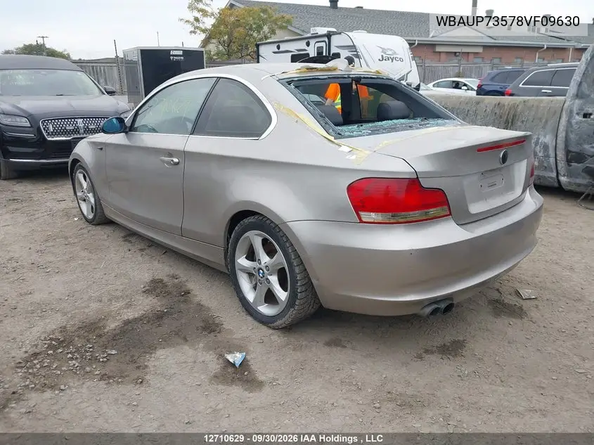 2008 BMW 1ER VIN WBAUP73578VF09630 — фото 3