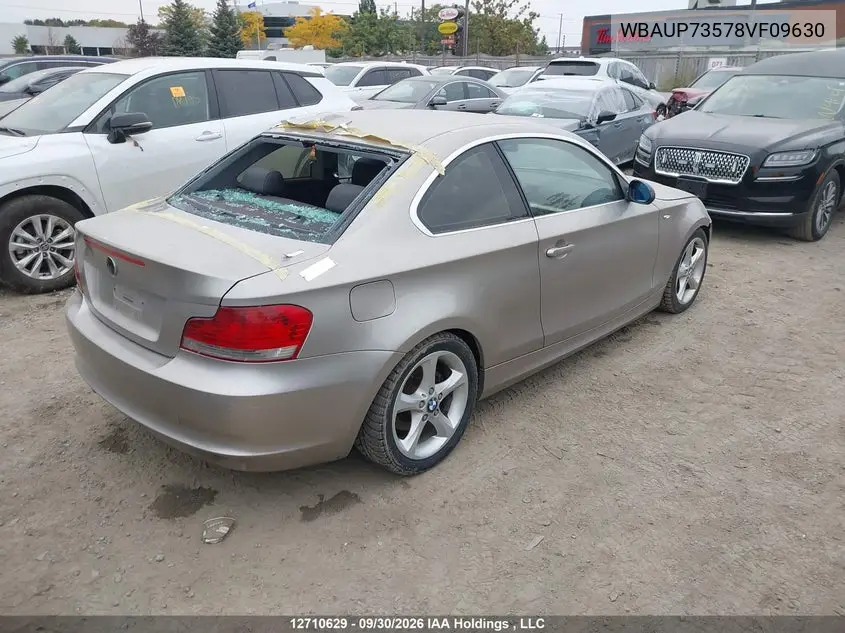 2008 BMW 1ER VIN WBAUP73578VF09630 — фото 4