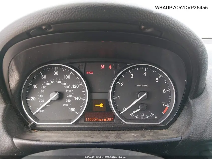 2013 BMW 1ER VIN WBAUP7C52DVP25456 — фото 7
