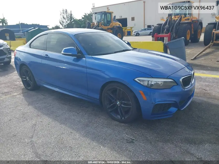 BMW 2ER 2015, VIN WBA1G9C5XFVX96437