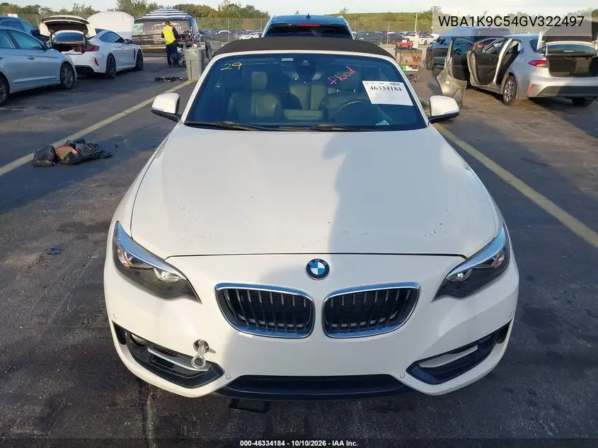 2016 BMW 2ER VIN WBA1K9C54GV322497 — фото 13
