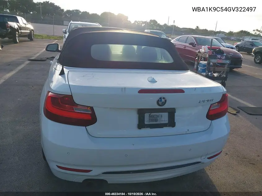 2016 BMW 2ER VIN WBA1K9C54GV322497 — фото 17