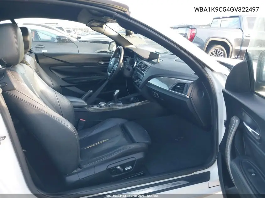 2016 BMW 2ER VIN WBA1K9C54GV322497 — фото 5