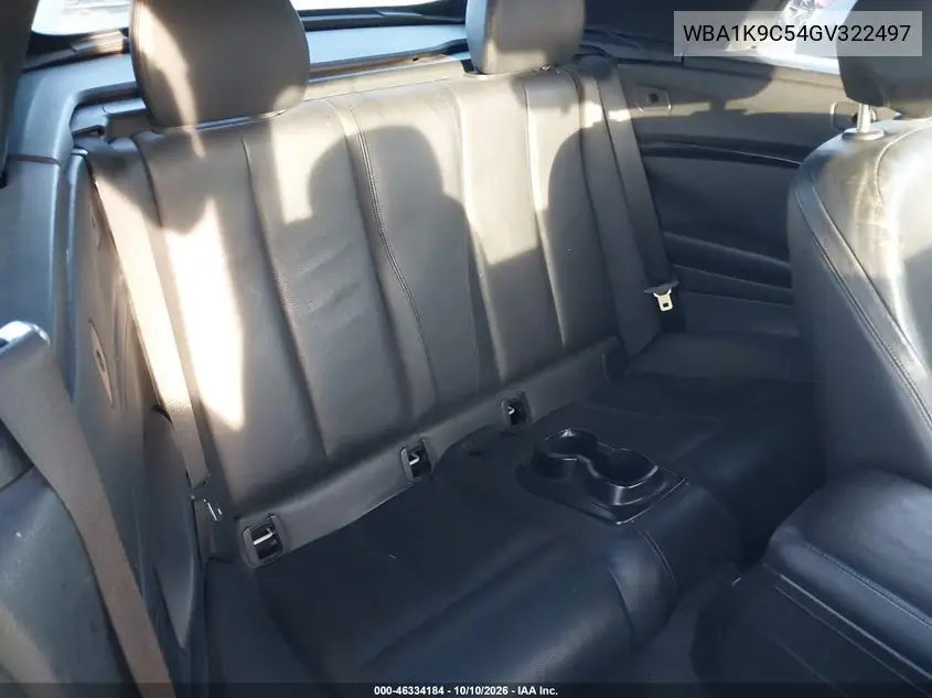 2016 BMW 2ER VIN WBA1K9C54GV322497 — фото 8