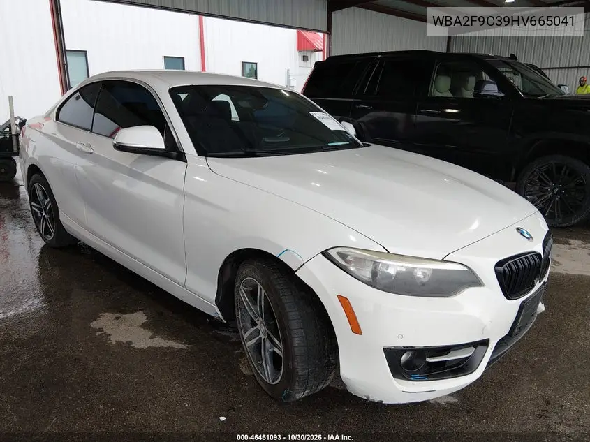 BMW 2ER 2017, VIN WBA2F9C39HV665041