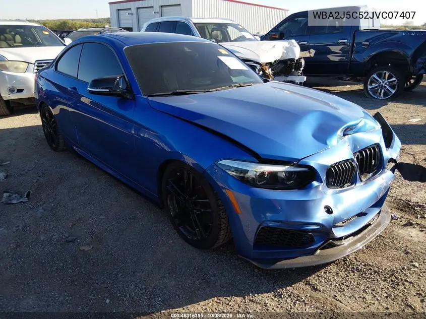 BMW 2ER 2018, VIN WBA2J5C52JVC07407