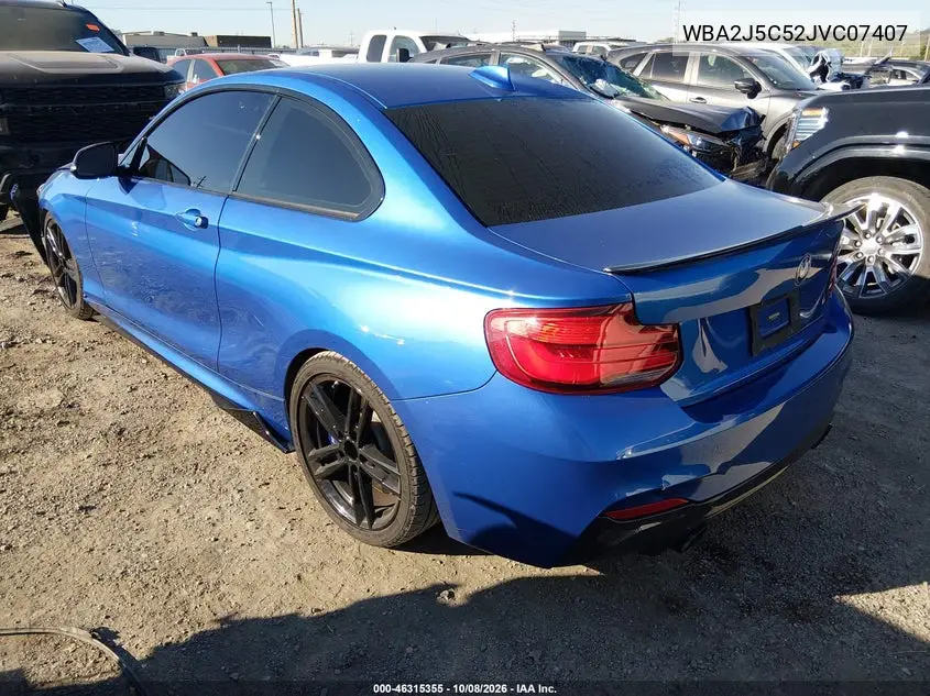 2018 BMW 2ER VIN WBA2J5C52JVC07407 — фото 3