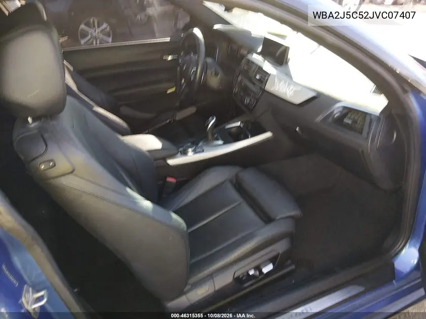 2018 BMW 2ER VIN WBA2J5C52JVC07407 — фото 5