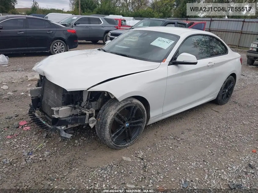 2020 BMW 2ER VIN WBA2J1C04L7E55517 — фото 2