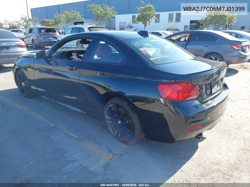 2021 BMW 2ER VIN WBA2J7C06M7J01399 — фото 3