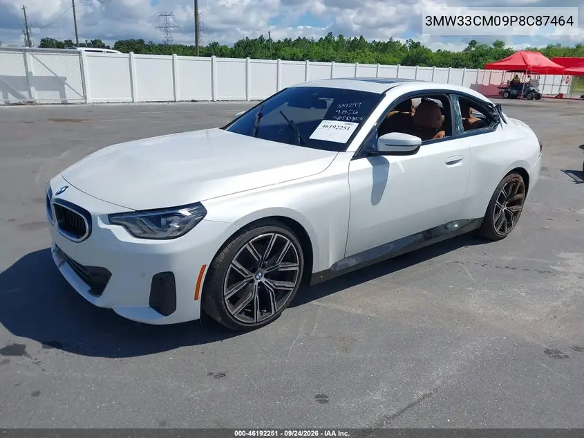 2023 BMW 2ER VIN 3MW33CM09P8C87464 — фото 2