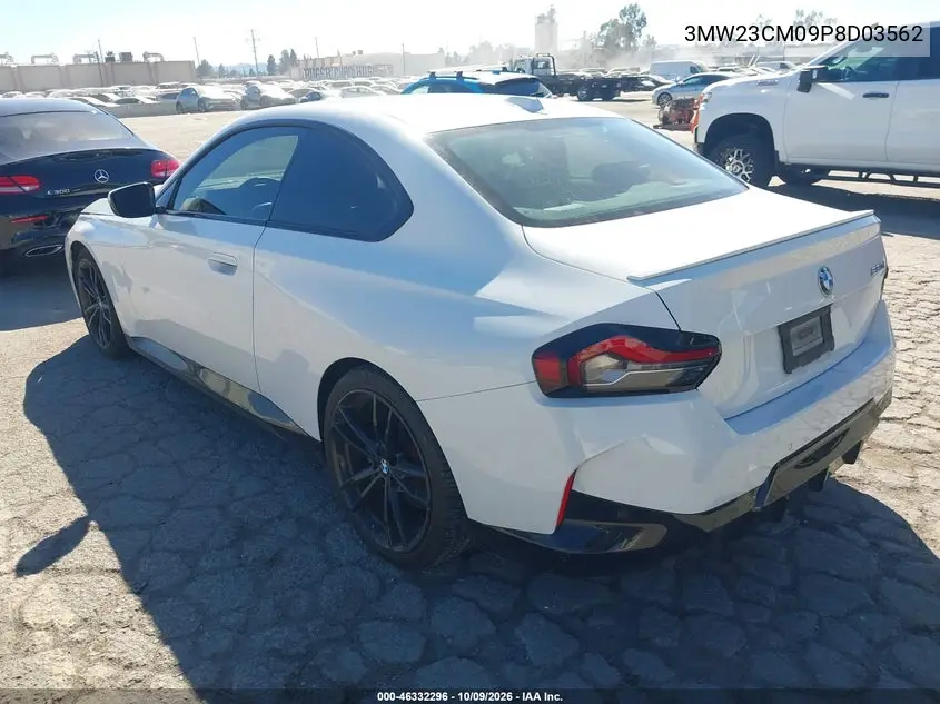 2023 BMW 2ER VIN 3MW23CM09P8D03562 — фото 3