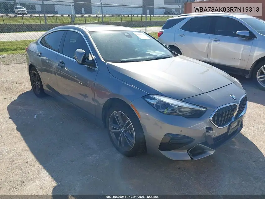 BMW 2ER 2024, VIN WBA73AK03R7N19313