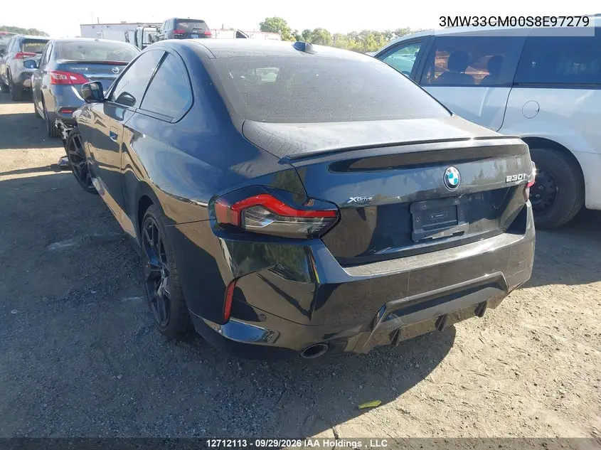 2025 BMW 2ER VIN 3MW33CM00S8E97279 — фото 3