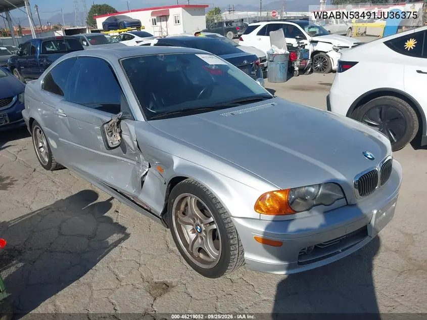 BMW 3ER 2001, VIN WBABN53491JU36375
