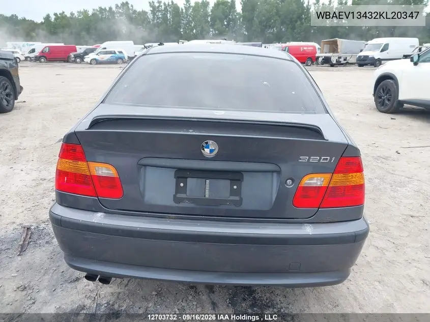 2002 BMW 3ER VIN WBAEV13432KL20347 — фото 15
