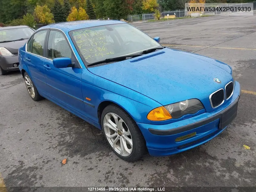 BMW 3ER 2002, VIN WBAEW534X2PG19330