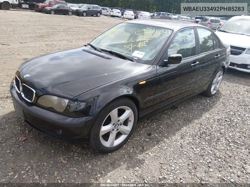 2002 BMW 3ER VIN WBAEU33492PH85283 — фото 2