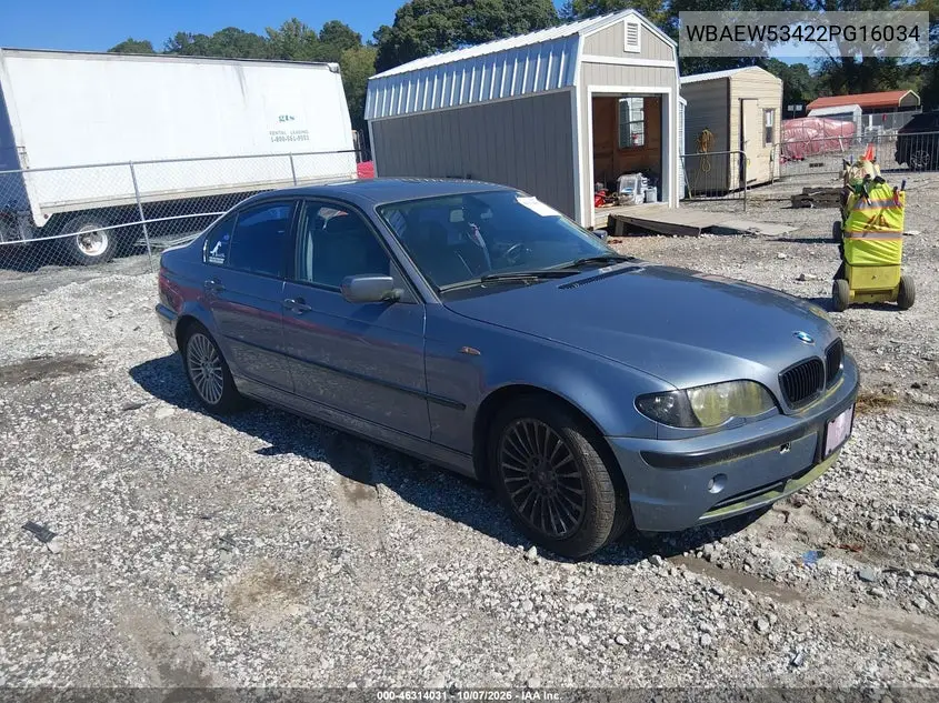 BMW 3ER 2002, VIN WBAEW53422PG16034