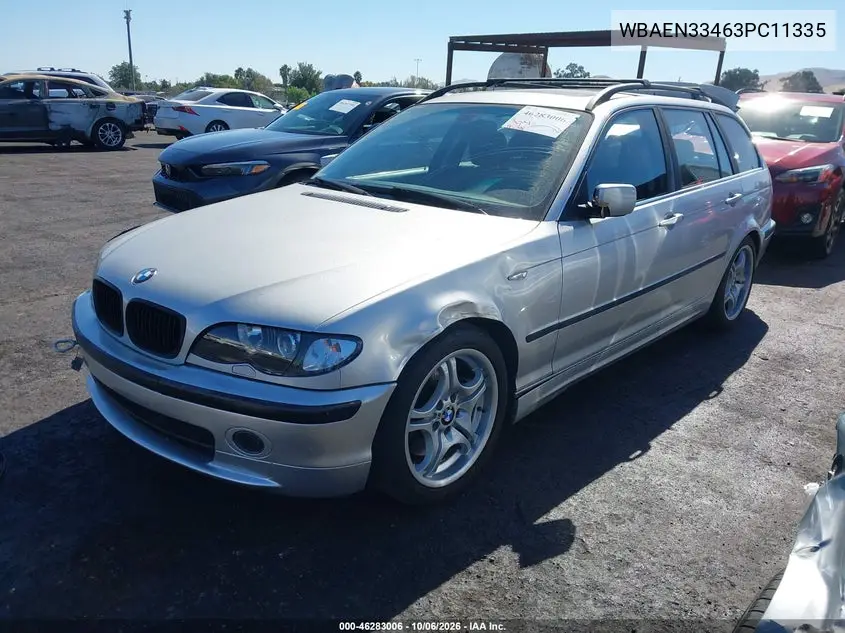 2003 BMW 3ER VIN WBAEN33463PC11335 — фото 2
