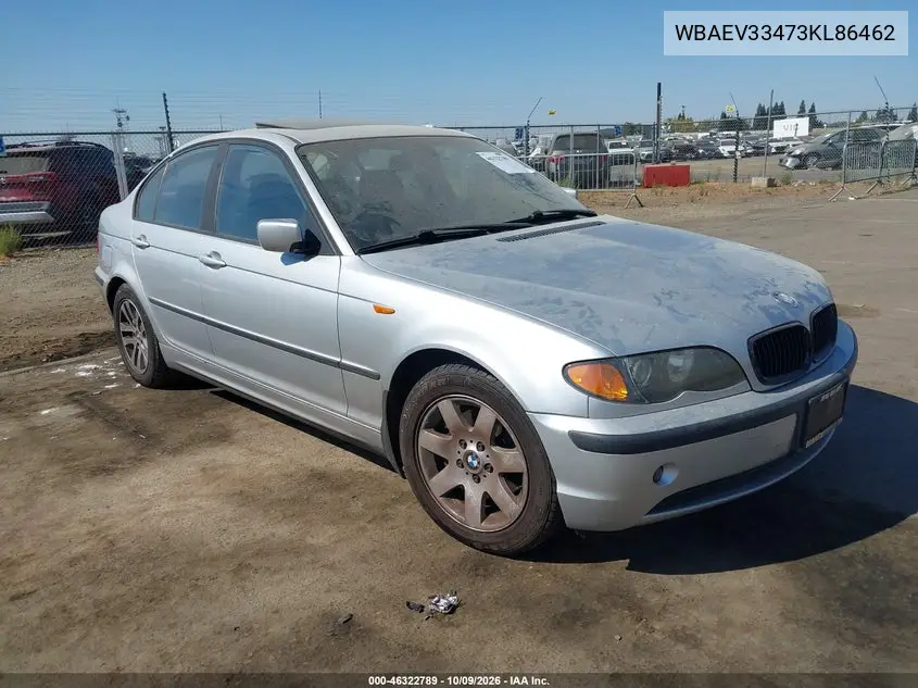BMW 3ER 2003, VIN WBAEV33473KL86462