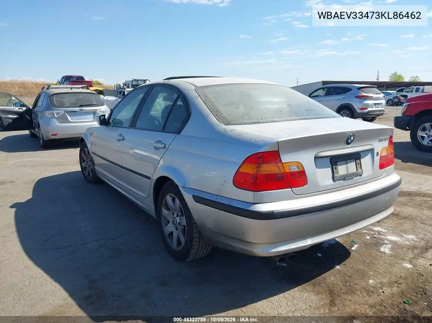 2003 BMW 3ER VIN WBAEV33473KL86462 — фото 3