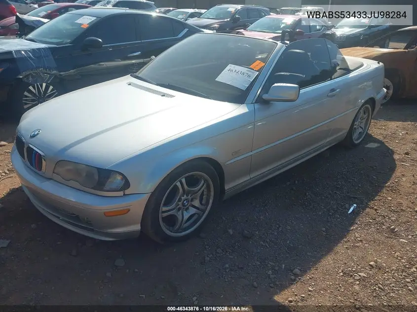 2003 BMW 3ER VIN WBABS53433JU98284 — фото 2
