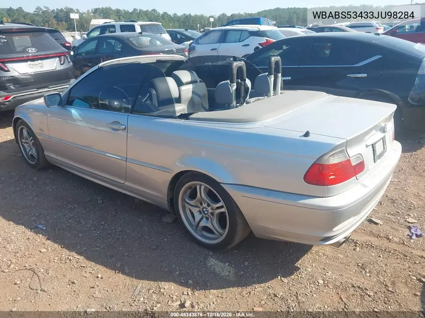 2003 BMW 3ER VIN WBABS53433JU98284 — фото 3