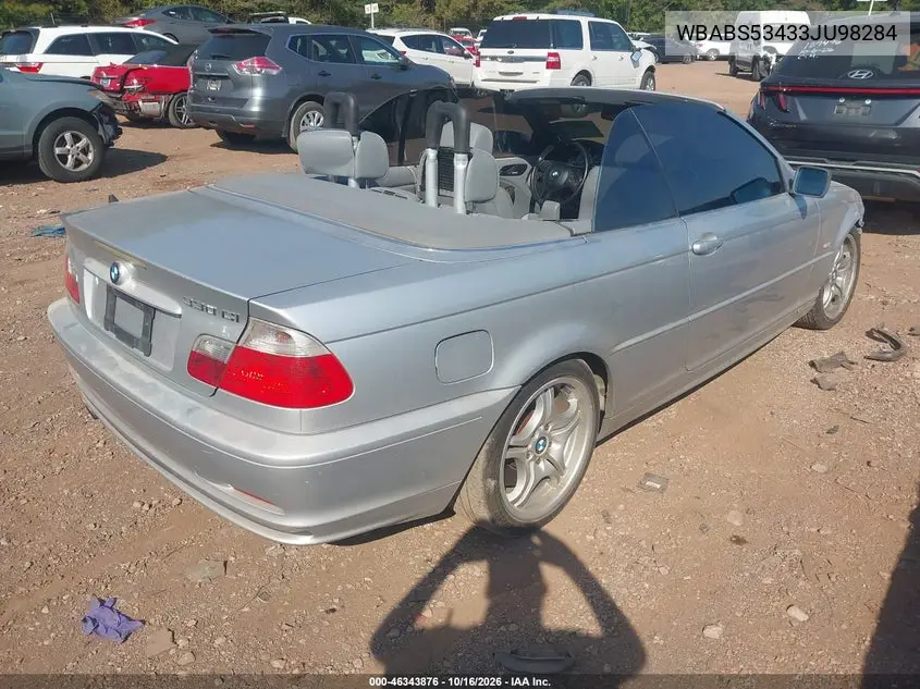 2003 BMW 3ER VIN WBABS53433JU98284 — фото 4