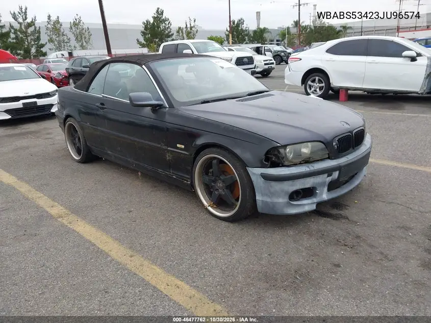 BMW 3ER 2003, VIN WBABS53423JU96574
