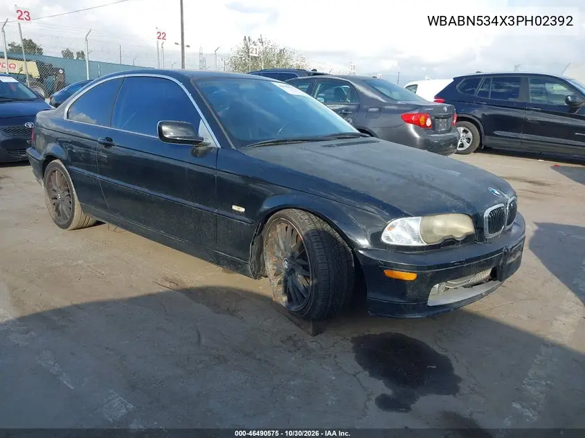 BMW 3ER 2003, VIN WBABN534X3PH02392