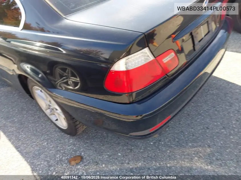 2004 BMW 3ER VIN WBABD33414PL00573 — фото 3