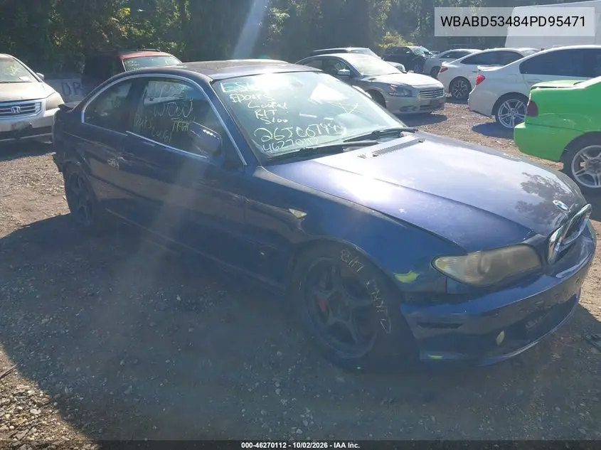 BMW 3ER 2004, VIN WBABD53484PD95471