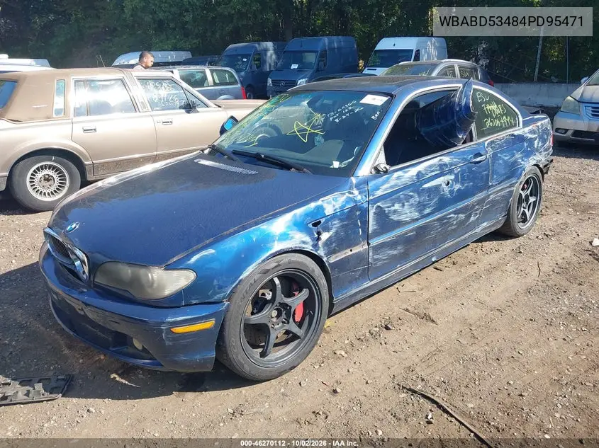 2004 BMW 3ER VIN WBABD53484PD95471 — фото 2