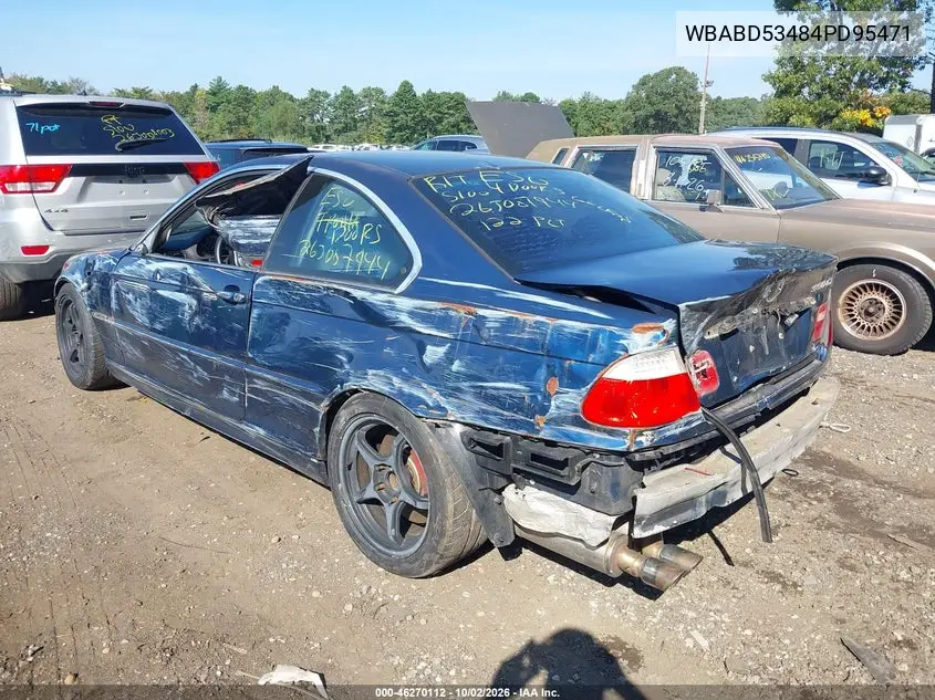 2004 BMW 3ER VIN WBABD53484PD95471 — фото 3