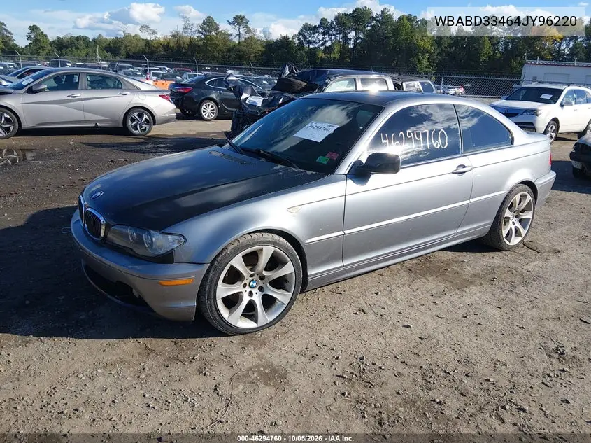 2004 BMW 3ER VIN WBABD33464JY96220 — фото 2