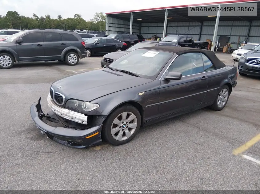 2005 BMW 3ER VIN WBABW33445PL38567 — фото 2