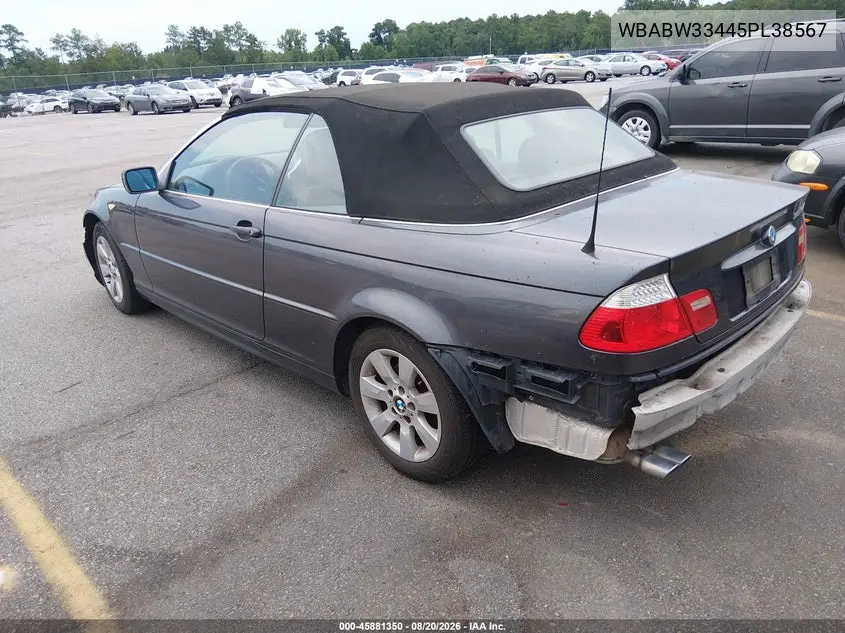 2005 BMW 3ER VIN WBABW33445PL38567 — фото 3