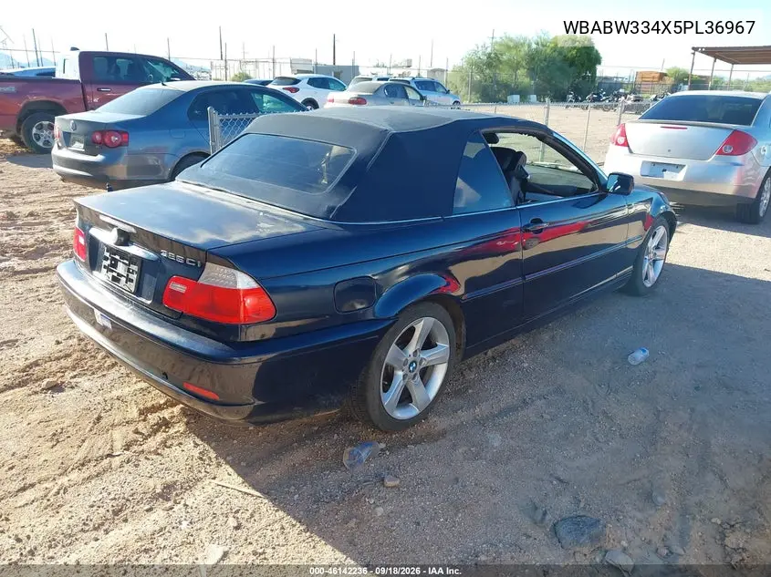 2005 BMW 3ER VIN WBABW334X5PL36967 — фото 4
