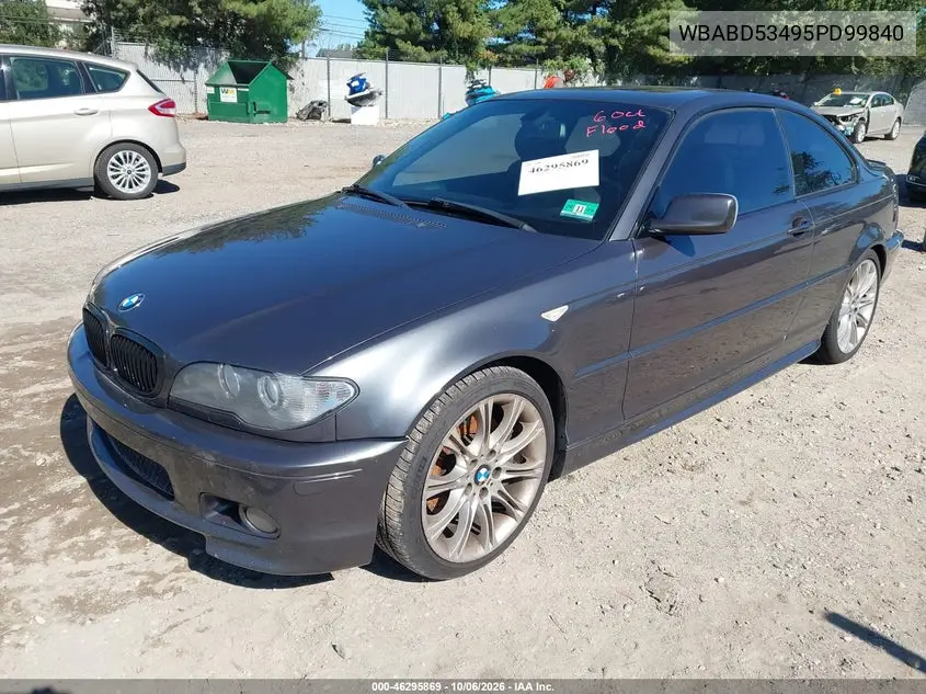 2005 BMW 3ER VIN WBABD53495PD99840 — фото 2