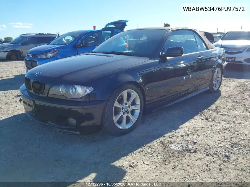 2006 BMW 3ER VIN WBABW53476PJ97572 — фото 2
