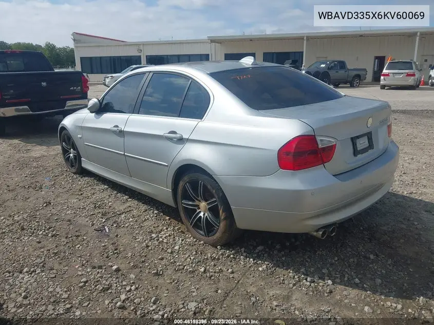 2006 BMW 3ER VIN WBAVD335X6KV60069 — фото 3