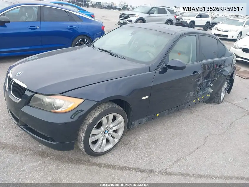 2006 BMW 3ER VIN WBAVB13526KR59617 — фото 2