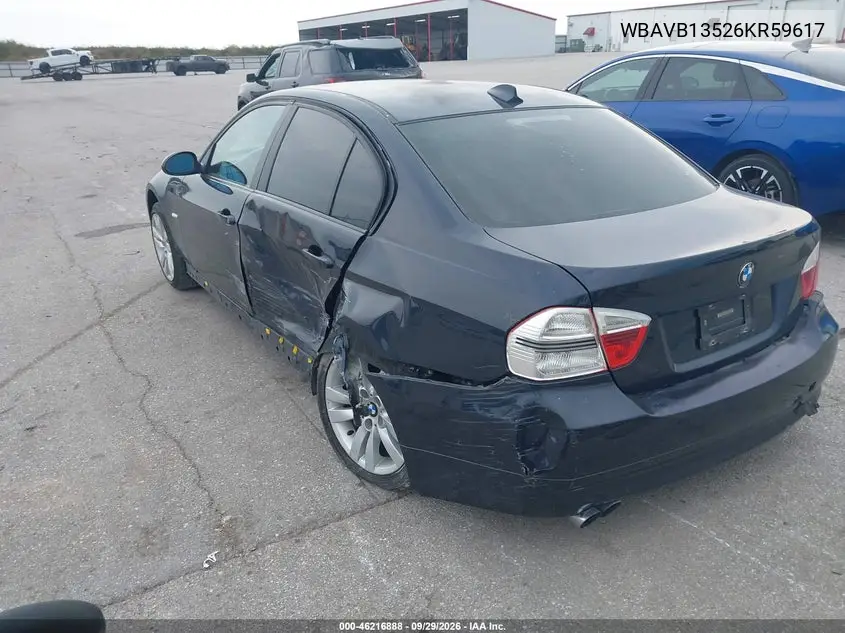 2006 BMW 3ER VIN WBAVB13526KR59617 — фото 3