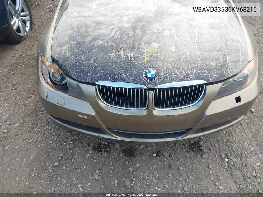 2006 BMW 3ER VIN WBAVD33536KV68210 — фото 10