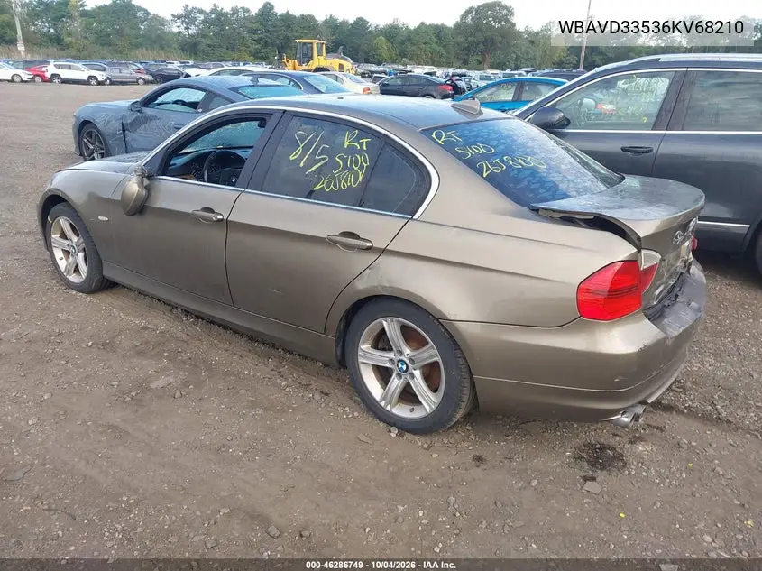 2006 BMW 3ER VIN WBAVD33536KV68210 — фото 3