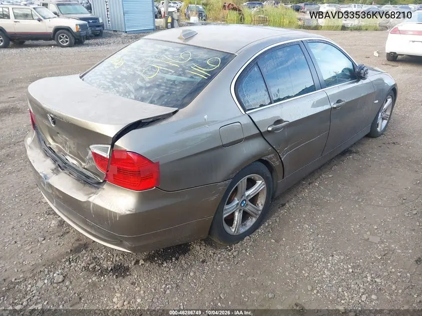 2006 BMW 3ER VIN WBAVD33536KV68210 — фото 4