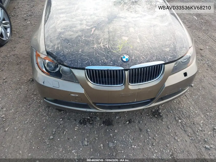 2006 BMW 3ER VIN WBAVD33536KV68210 — фото 6