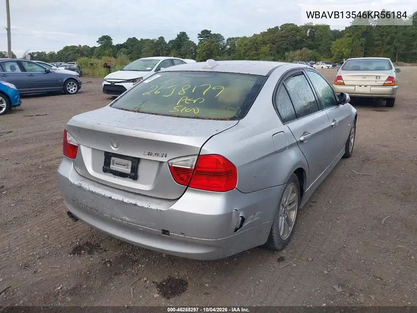 2006 BMW 3ER VIN WBAVB13546KR56184 — фото 6