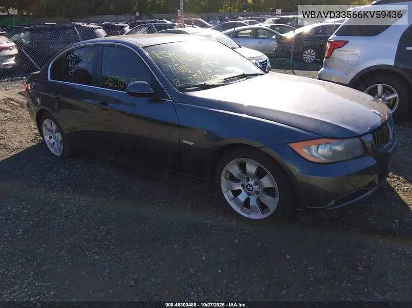 BMW 3ER 2006, VIN WBAVD33566KV59436